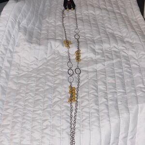 Paparazzi Silvertone and Yellow Necklace and earring  Collection